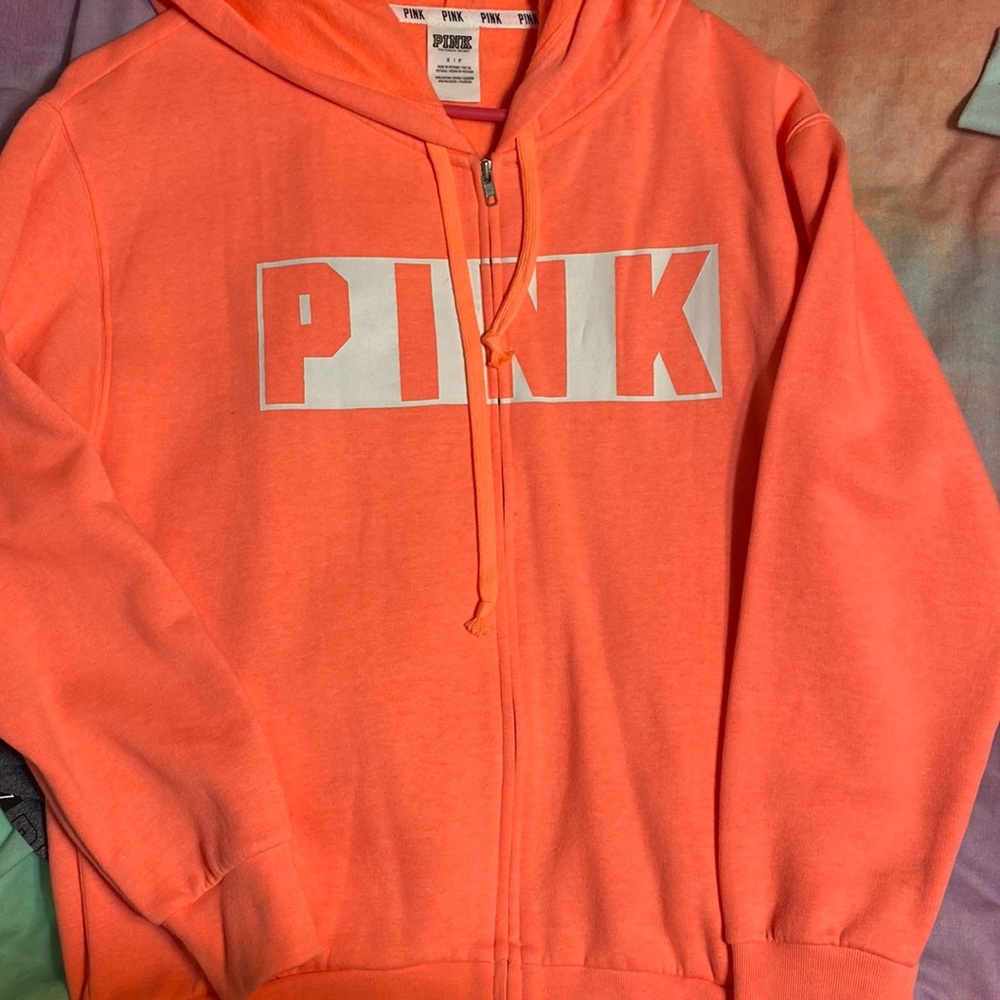 Pink zip hoodie